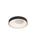 Πλαφονιέρα Οροφής D48x9cm LED 36W 3300lm 3CCT Μαύρο Μέταλλο -Ακρυλικό Inlight 42040-Black